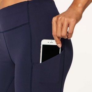 Lululemon speed up crop 21 midnight navy 6